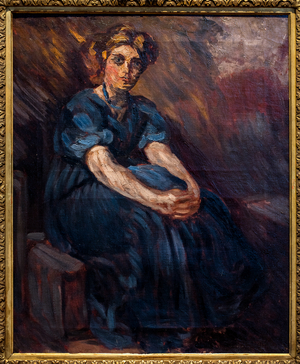 Portrait of Stephanie Van Parys seated, circa 1905 (Oil on canvas)