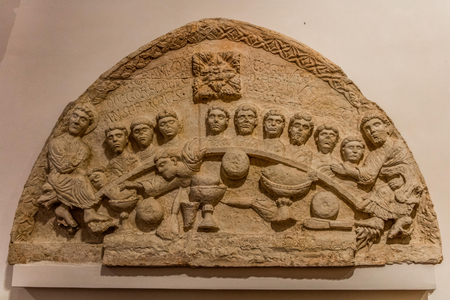 Chiesa del Rosario, Xii. Trani, plasteroteca with copies of sculptures and architectural fragments from the most important monuments of the Puglia region, Castello Svevo, Bari, Puglia, Italy, Europe (photo)