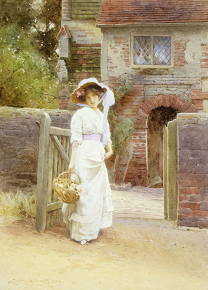 The Artist's Daughter, 1909 (watercolour & gouache over pencil on paper)