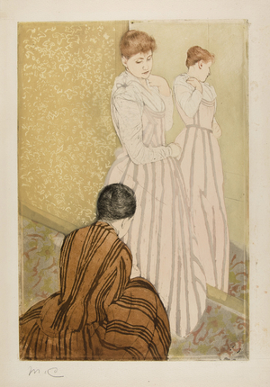 The Fitting, 1890-91 (colour aquatint with drypoint from three plates, on buff laid paper)