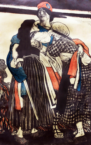 The restoration of Alsace-Lorraine by Maurice Greiffenhagen