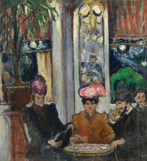 Scene in a Parisian Brasserie, 1906 (oil on canvas)