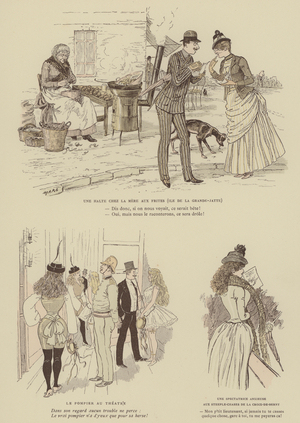 Illustration for Paris Brillant (colour litho)