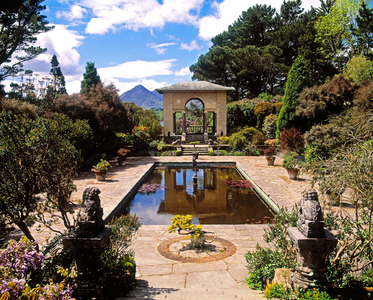 Lily Pond And Medici House, Ilnacullin, Co Cork, Ireland (photo)