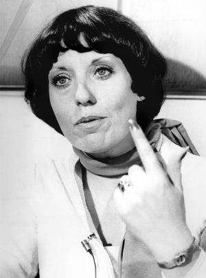 1976 Peace Nobel Prize Betty Williams, co-founder of the Ulster Peace Monument and founder of the Northern Ireland Peace Movement , October 10, 1977
