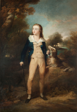 Master Cathcart and dog, c.1810 (oil on canvas)