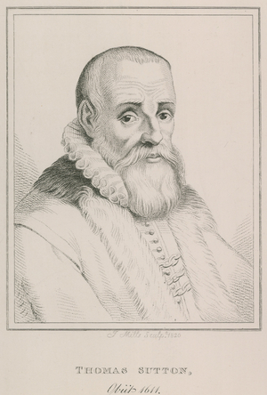 Portrait of Thomas Sutton (engraving)