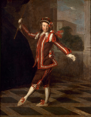 Mezzetin dancing, circa 1720, circa 1720 (oil on canvas)