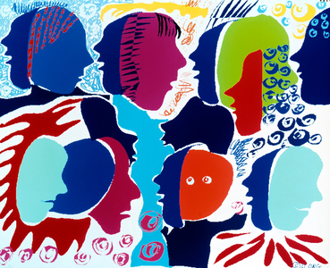 Faces in Profile, 1992 (computer graphics)