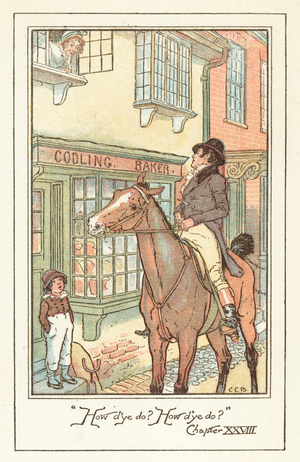 Illustration for Jane Austen's Emma (colour litho)