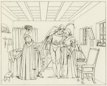 Illustration for Goethe's Faust (engraving)