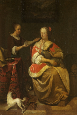 Interior with a Woman, Child and Maidservant
