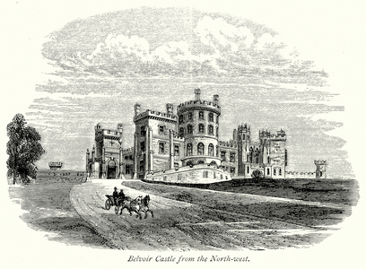 Belvoir Castle from the North-West (engraving)