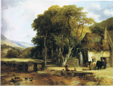 Devonshire scenery (colour litho)