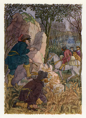Merrie England: Ambush (colour litho)