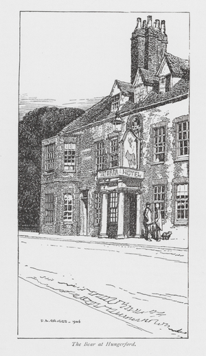 The Bear at Hungerford (litho)
