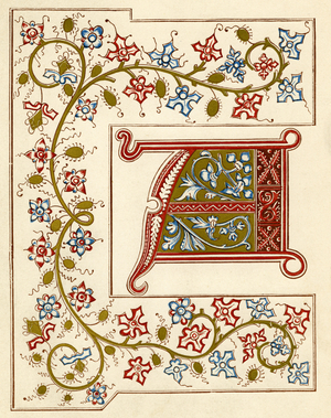 Illuminated letter A