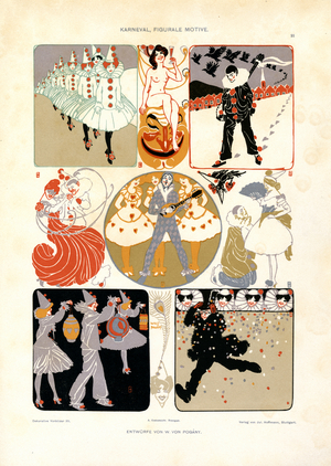 Carnival, Figural Motifs (print)