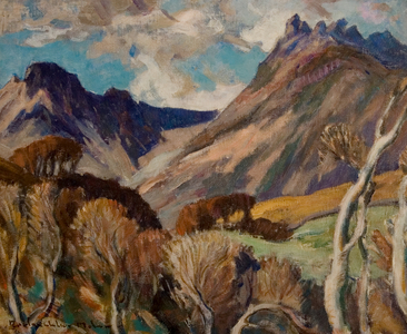 Glen Sannox, Arran, mid-1950s (oil on canvas)