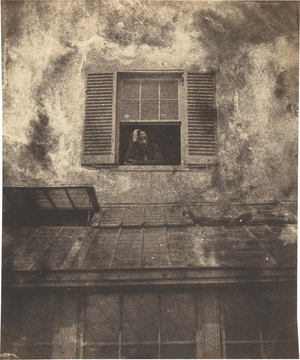 Auguste Vacquerie at a Window, Marine Terrace,c. 1853 (photo)