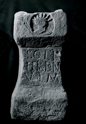 Altar to Sol by Herion, Housesteads Mithraeum, Northumberland, England, 43-410 AD (stone)