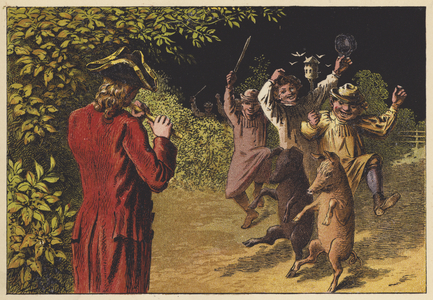 Tom, Tom, the Piper's Son (colour litho)
