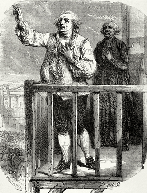 French Revolution. Execution of King Louis XVI (1754-1793) on January 21, 1793. Engraving.
