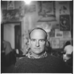 Peter Mayne in Tangiers, portrait of English travel writer author of A Year in Marrakesh", Tangiers, mid 1950's (b/w photo)