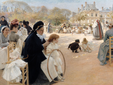 The Jardins du Luxembourg, Paris, 1887 (oil on canvas)