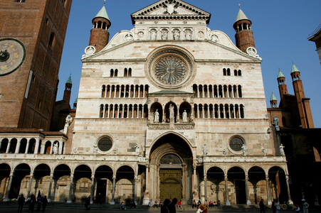 Cremona Cathedral. 12th - 15th centuries. Main facade.