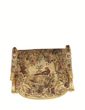 Armchair (gilded wood with tapestry)