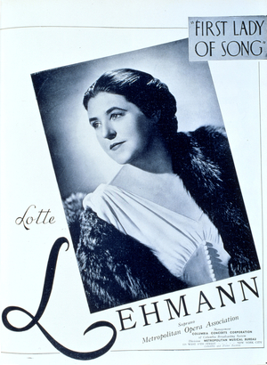 LEHMANN Lotte in 1941