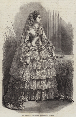The Empress of the French, in her Bridal Costume (engraving)