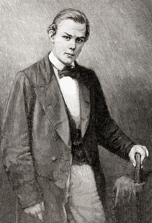 Charles Bradlaugh, aged 19, from The Strand Magazine, Vol I January to June, 1891