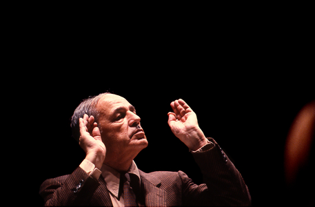 Pierre Boulez - portrait of the french conductor and composer bornj in 1925 - Paris 1989