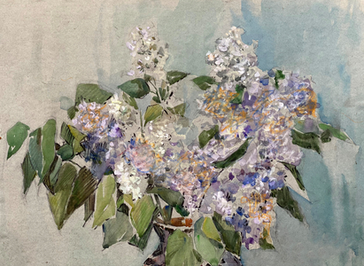 Still Life with Flowers, 1968 (watercolour on paper)