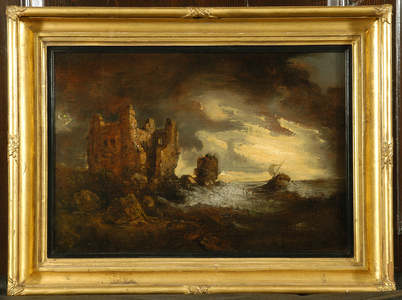Peele Castle in a Storm, 1805 (oil on panel)