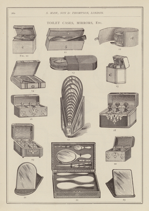 Illustration for S Maw, Son & Thompson’s  medical catalogue, 1891 (engraving)