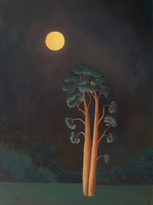 Stamford Pines, 2005 (oil on canvas)
