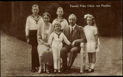 Family Prince Oskar of Prussia with children