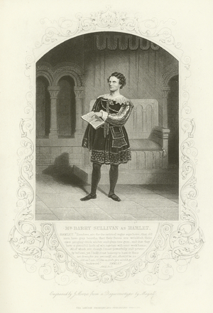 Mr Barry Sullivan as Hamlet, Act II, scene ii (engraving)