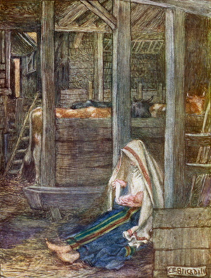 The Nativity (colour litho)