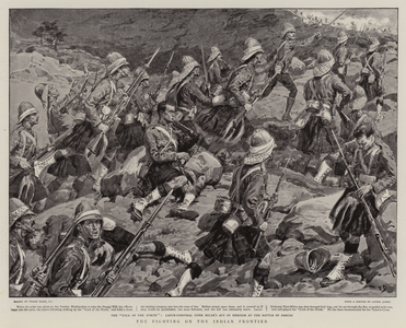 The Fighting on the Indian Frontier (litho)