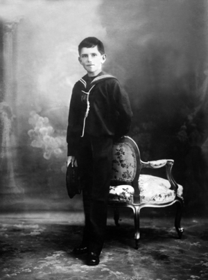 Prince heir Umberto II of Italy (1904-1983) here as a child c. 1910