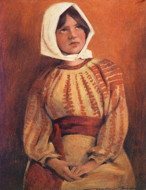 World’s Children: Roumanian, Night (colour litho)
