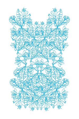 Flower Wall Turquoise, 2020 (digital)