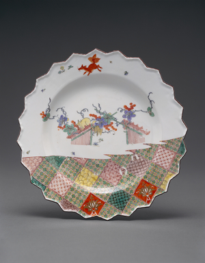 Plate, c.1740 (Hard paste porcelain)