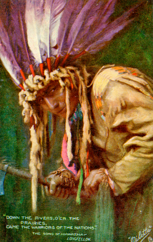 The Song of Hiawatha - illustration to 1885 epic poem