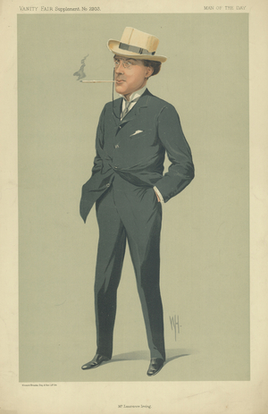 Mr Laurence Irving (colour litho)