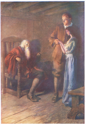 "Ye two fools" he said, 1939 (colour litho)